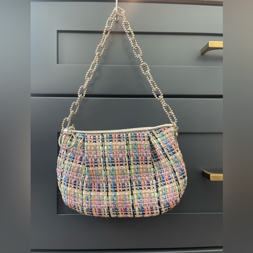 Coach Multicolor Tweed Shoulder Bag